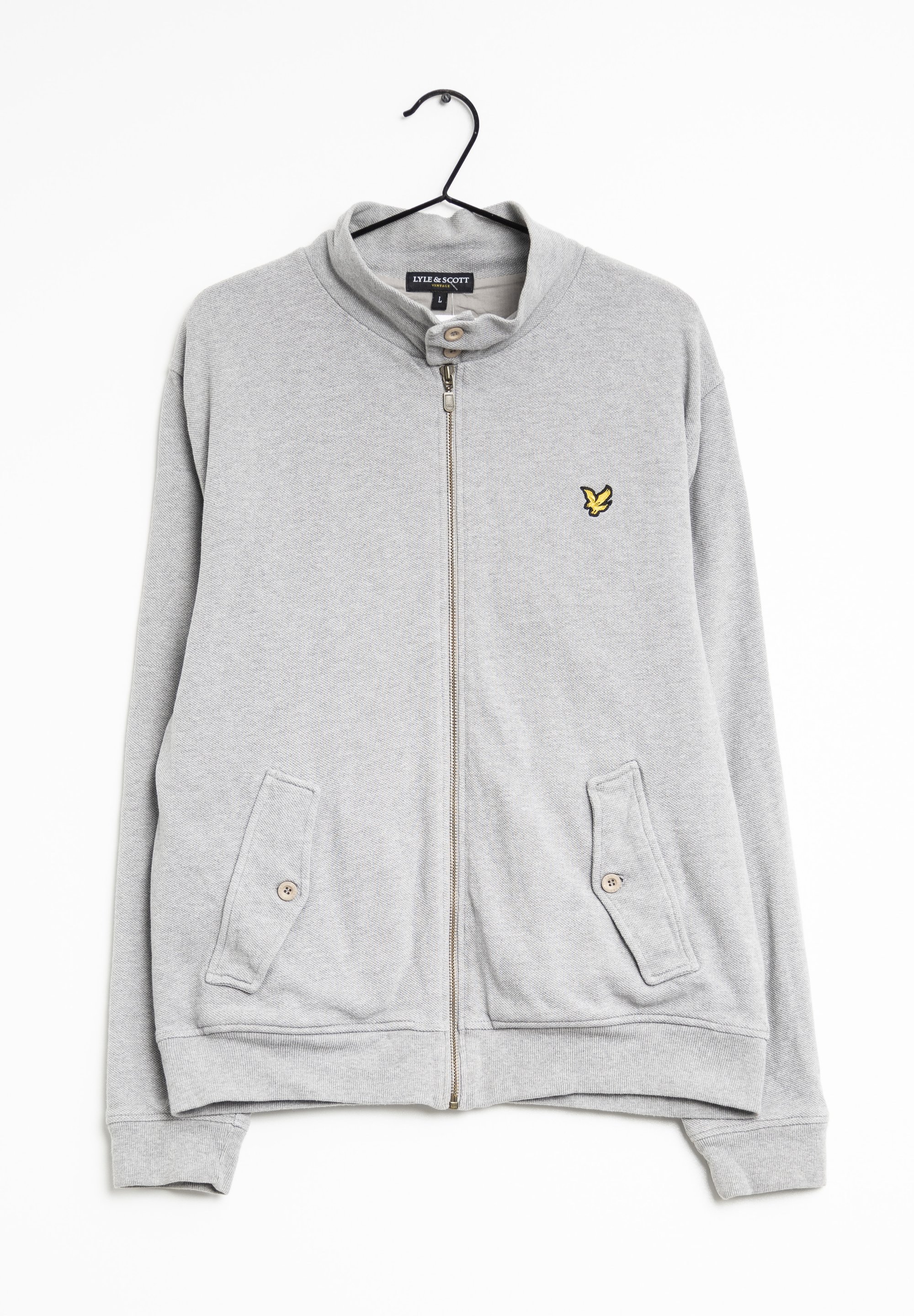 Lyle Scott Felpa con zip grey/grigio (Second hand)