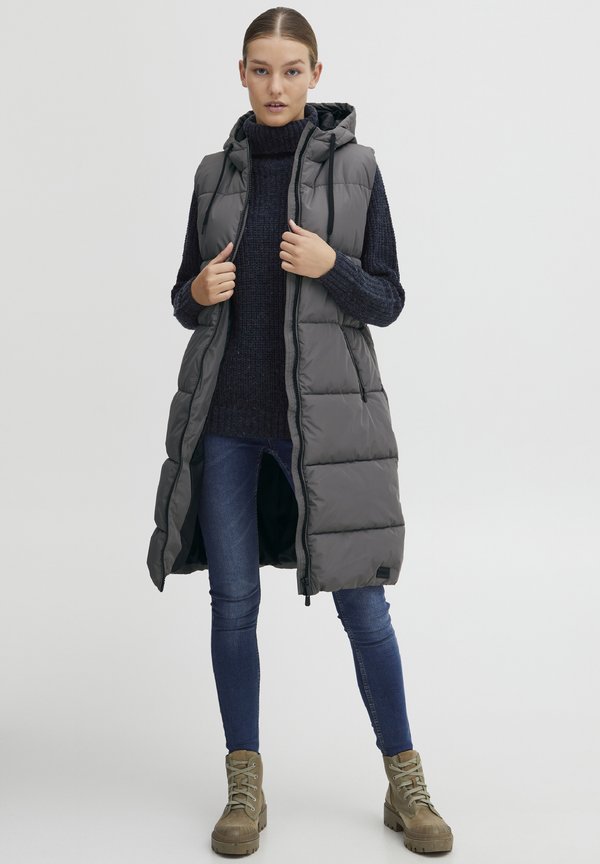 OXSOLICE - Waistcoat - pewter3