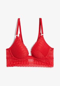 Soutien-gorge Push-up Rouge Plumetis Strass Etam 85A Avec Shorty – Taille 34