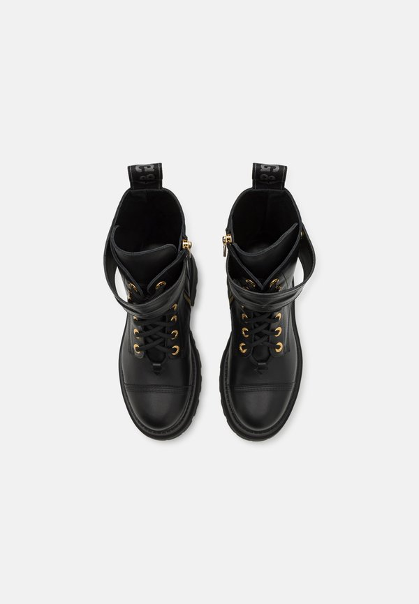 JOE RIDE SEMY SHINY - Lace-up ankle boots - noir2