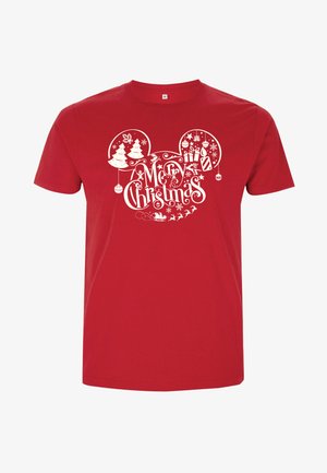 Disney MICKEY FRIENDS HOLIDAY EARS - Camiseta estampada - red