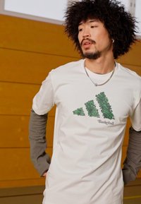 adidas Performance CT STORY TEE
 - T-shirt con stampa - off white