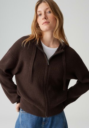 SOFT TOUCH WARMING - Strickjacke - coffee bean