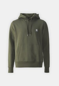 Tommy Hilfiger MONOGRAM HOODIE - Hoodie - army green/olive - Zalando