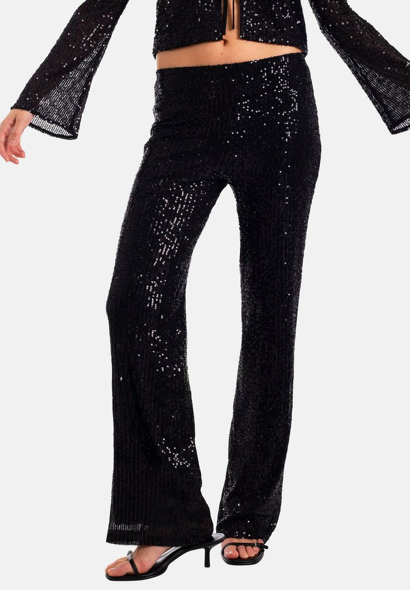 THE-ARE LENTEJUELAS  - Pantalon classique - black