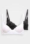 PERFECT NON PADDED PLUNGE 2 PACK - Sutiã triangular - black/white