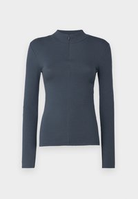 PCKITTE ZIP T-NECK - Majica z dolgimi rokavi - ombre blue
