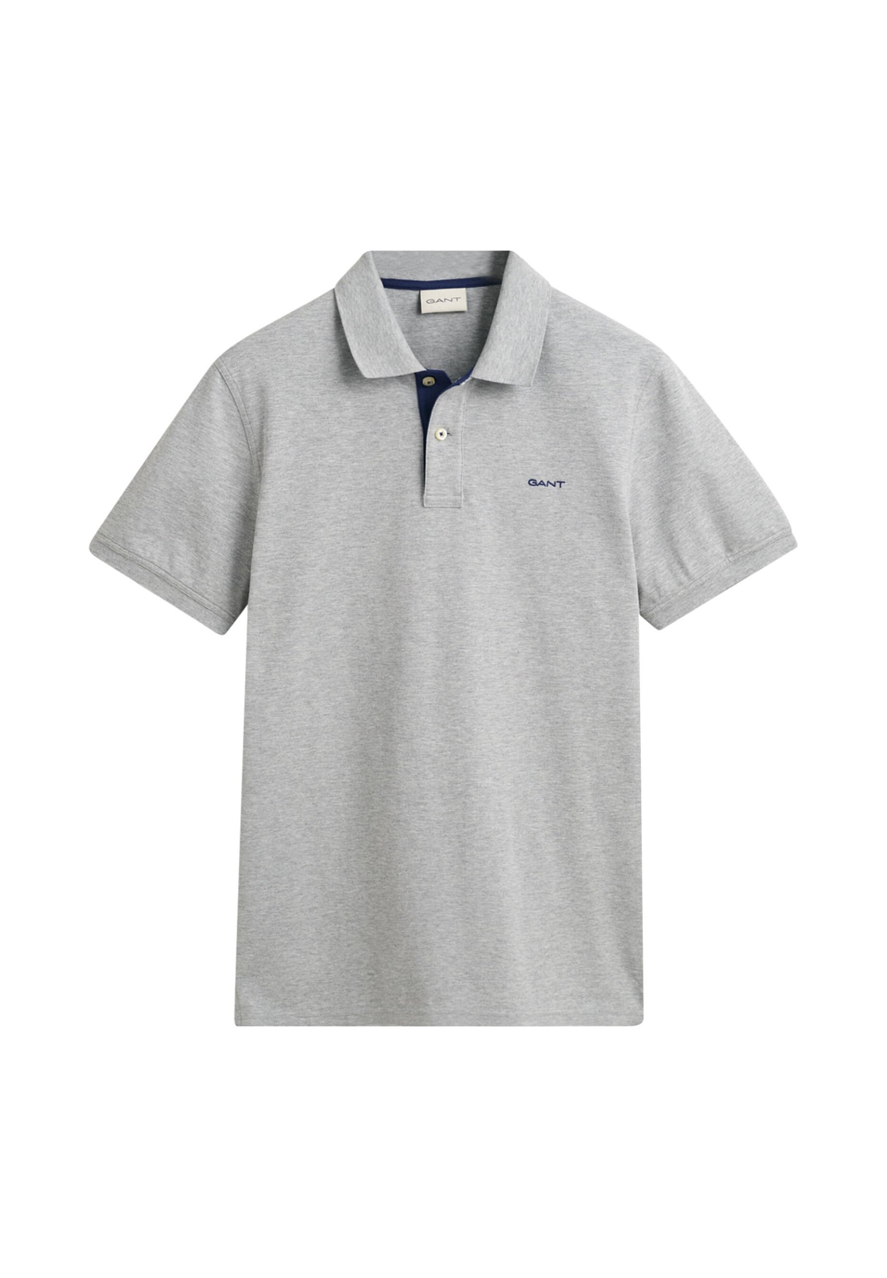 GANT CONTRAST RUGGER - Polotričko - grey melange