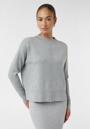 MIT BIESEN - Strickpullover - grau meliert