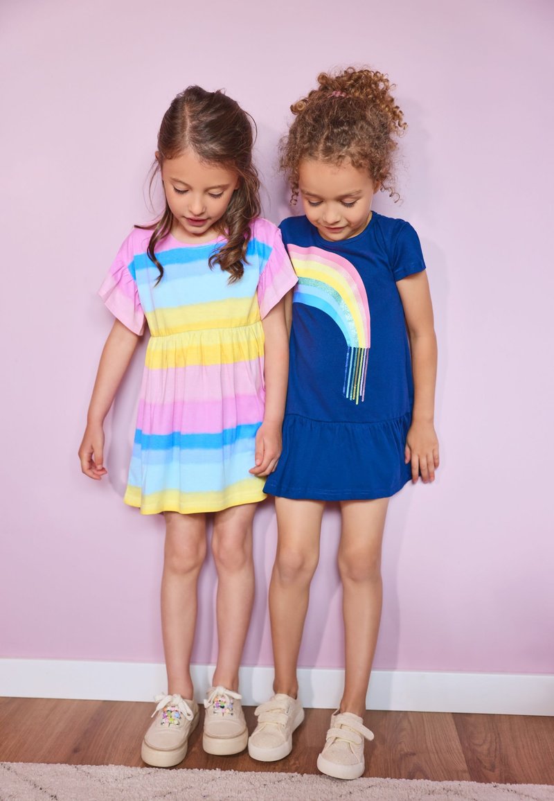 Blue Seven - RAINBOW - Freizeitkleid -  weiss, Vergrößern