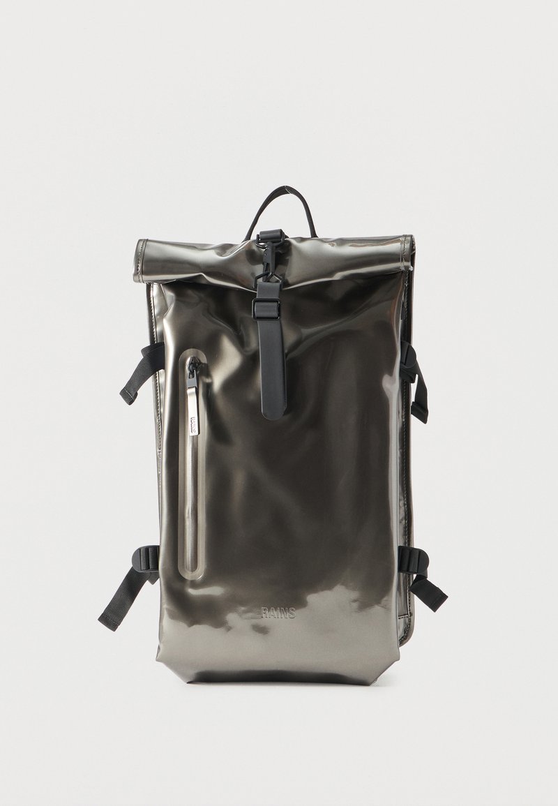 Rains ROLLTOP UNSIEX - Rucksack - raven/silver-coloured - Zalando