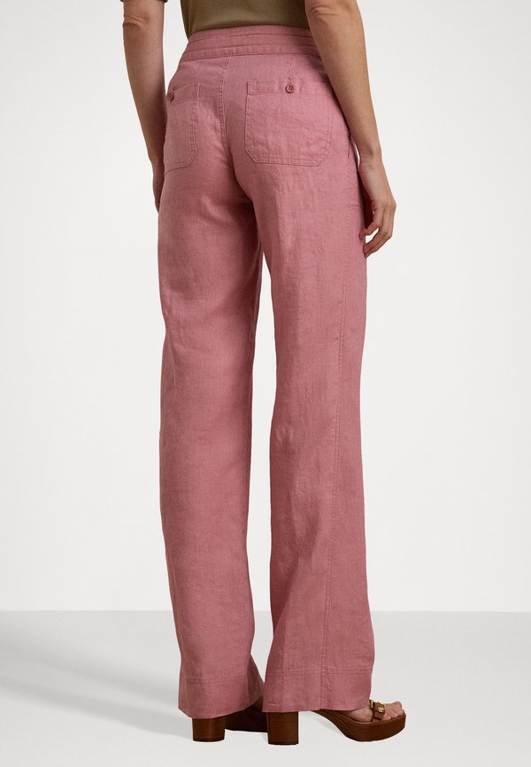 JOVONIE LINEN WIDE LEG PANT - Trousers - rose mauve2