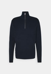 Samsøe Samsøe GUNAN TURTLE NECK ZIP - Trui - sky captain