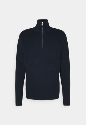 GUNAN TURTLE NECK ZIP - Striktrøje - sky captain