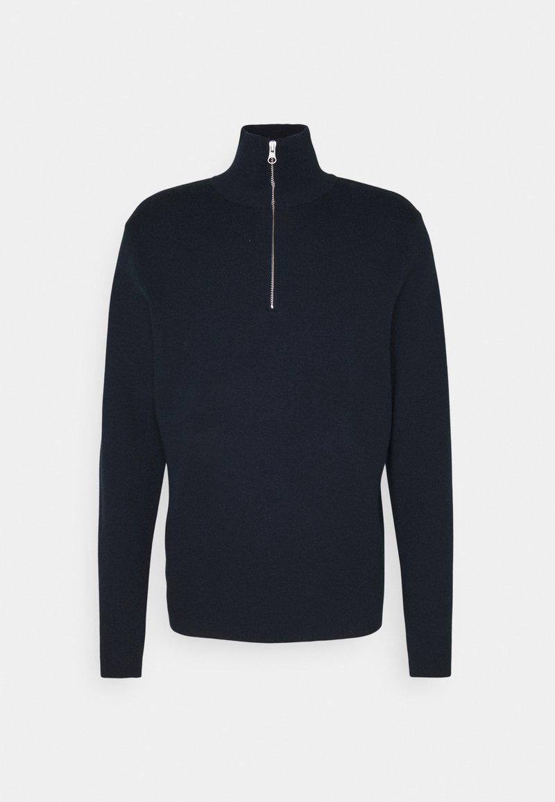 Samsøe Samsøe GUNAN TURTLE NECK ZIP - Trui - sky captain