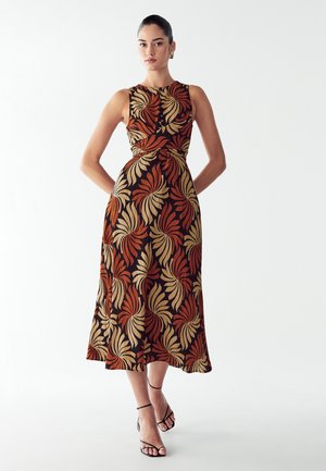 REVIVAL MIDI - Dnevna obleka - golden leaf