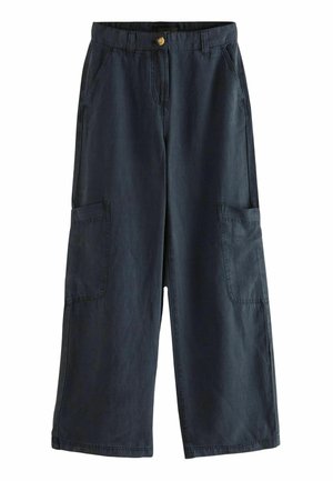 WIDE LEG - Kelnės - navy blue