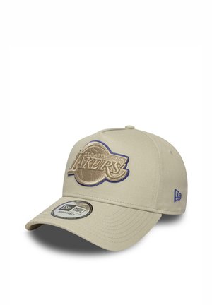New Era, LOS ANGELES LAKERS A-FRAME TONAL OUTLINE CAP NEW ERA BEIGE UNISEX - Cap - beige