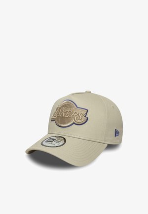 New Era, LOS ANGELES LAKERS A-FRAME TONAL OUTLINE CAP NEW ERA BEIGE UNISEX - Cap - beige