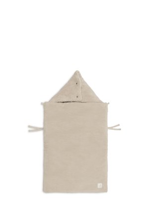 Jollein, FOOTMUFF GROUP 0+ 3/5 POINTS - FLUFFY UNISEX - Trappelzak - sand