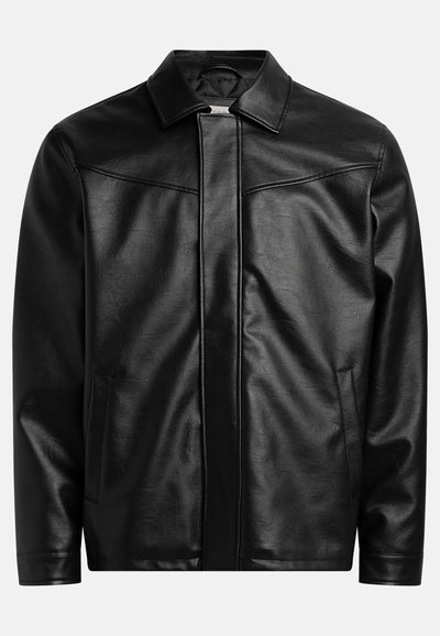 MARION - Veste en cuir - black