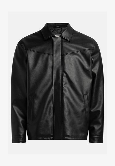 MARION - Veste en cuir - black