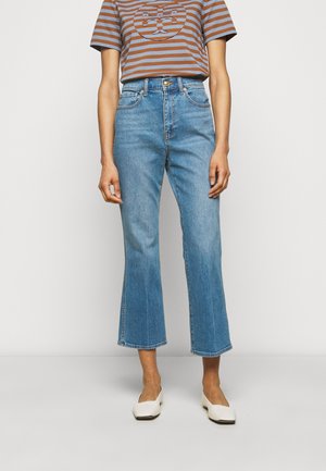 CROPPED BOOT MARBLE JEAN - Flared-farkut - stone blue denim