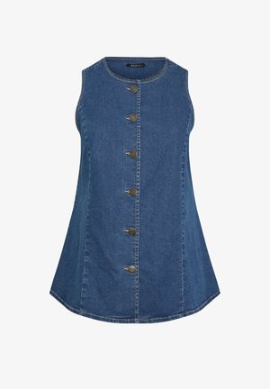 Yours Clothing, WOMEN'S WAISTCOATS - Chaleco - blue