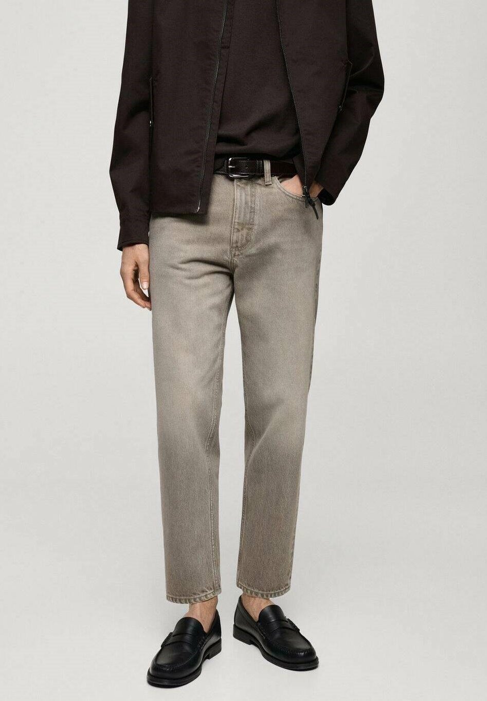 Pantalones Vaqueros Mango Vaqueros Grises Mango Vaqueros Tapered