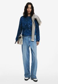 Desigual LONG-SLEEVE PLEATED - Blouse - blue