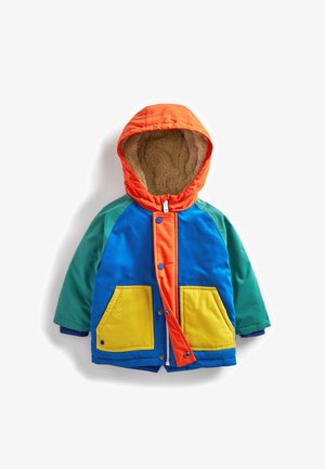 Winter jacket - blue red green