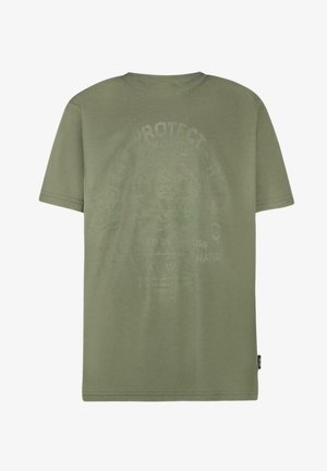 Cars Jeans CLASO - T-shirt print - army