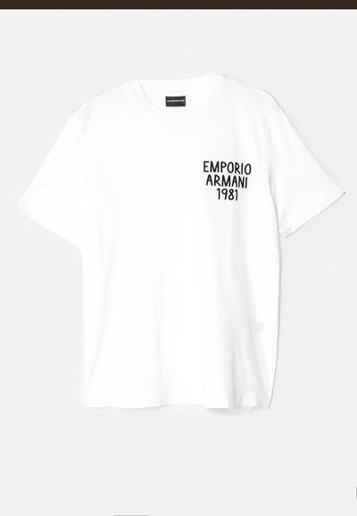 Emporio Armani Print T-shirt - chain vanilla