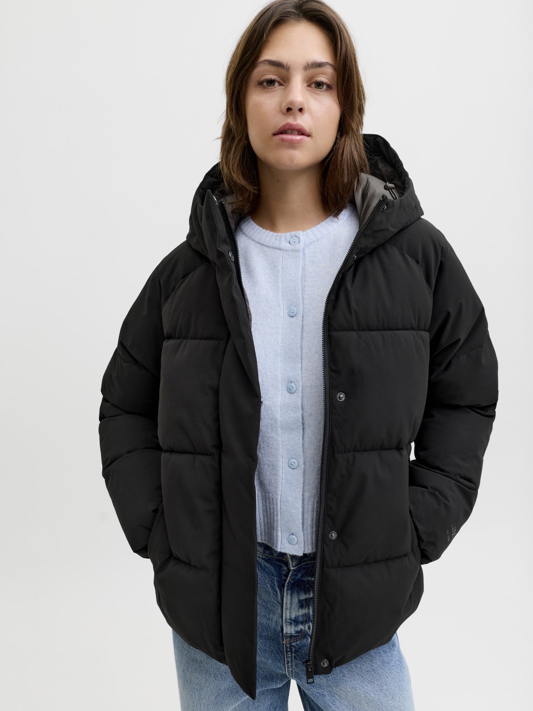 ゆっきー様　極美品　  Jeans 黒 中綿　ジャケット JJXX Puffer JXGLOBAL Puffer - Winter jacket - black - Zalando.co.uk