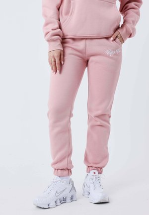 JOGGING SIGNATURE - Pantalon de survêtement - rose poudré   blanc