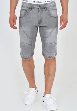 INDICODE JEANS LEON - Jeansshort - lt grey