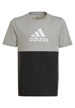 TEE - Camiseta estampada - medium grey heather/white/black