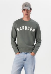 Barbour PREP LOGO CREW NECK - Camisola - thyme