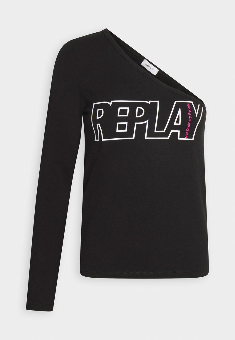 Replay Longsleeve zwart Replay Longsleeve zwart