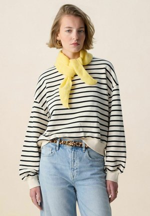 GESTREIFTER - Sweatshirt - weiß