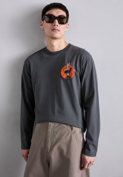 Henrik Vibskov SLOPES LONGSLEEVE - Long sleeved top - dark shadow