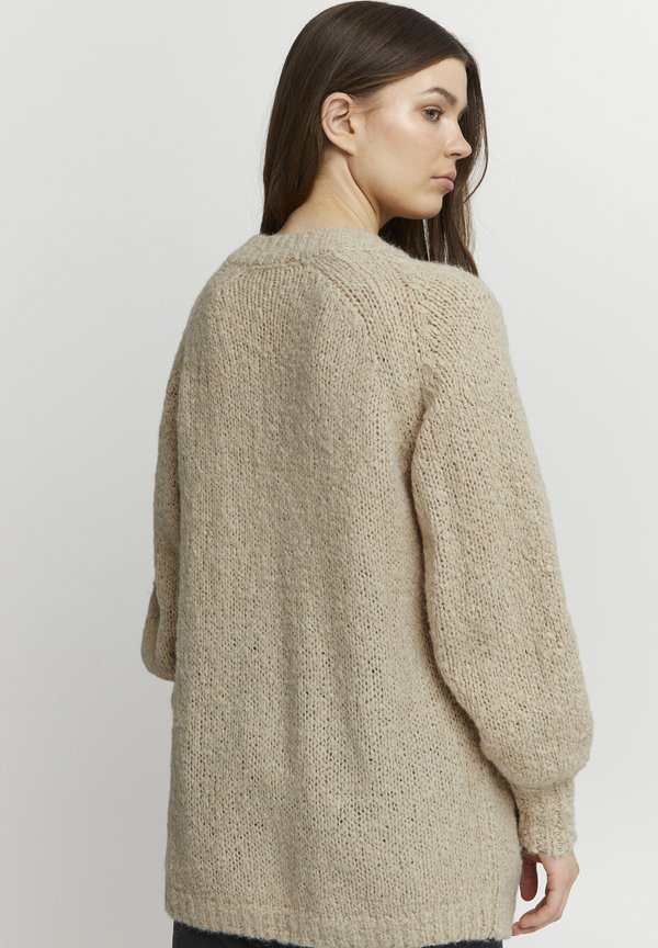 BYOMIRA - Cardigan - cement melange4