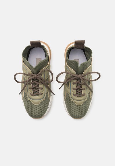 Stella McCartney Kids TRAINERS UNISEX - High-top trainers - dark green