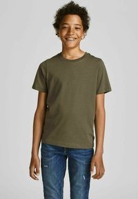 Jack & Jones Junior Jednoduché tričko - olive night