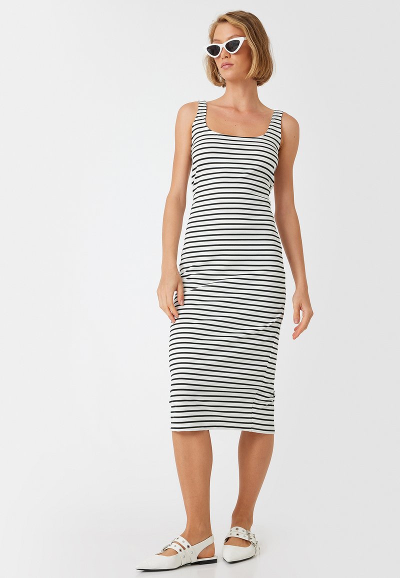 Koton MIDI BODYCON - Kotelomekko - black