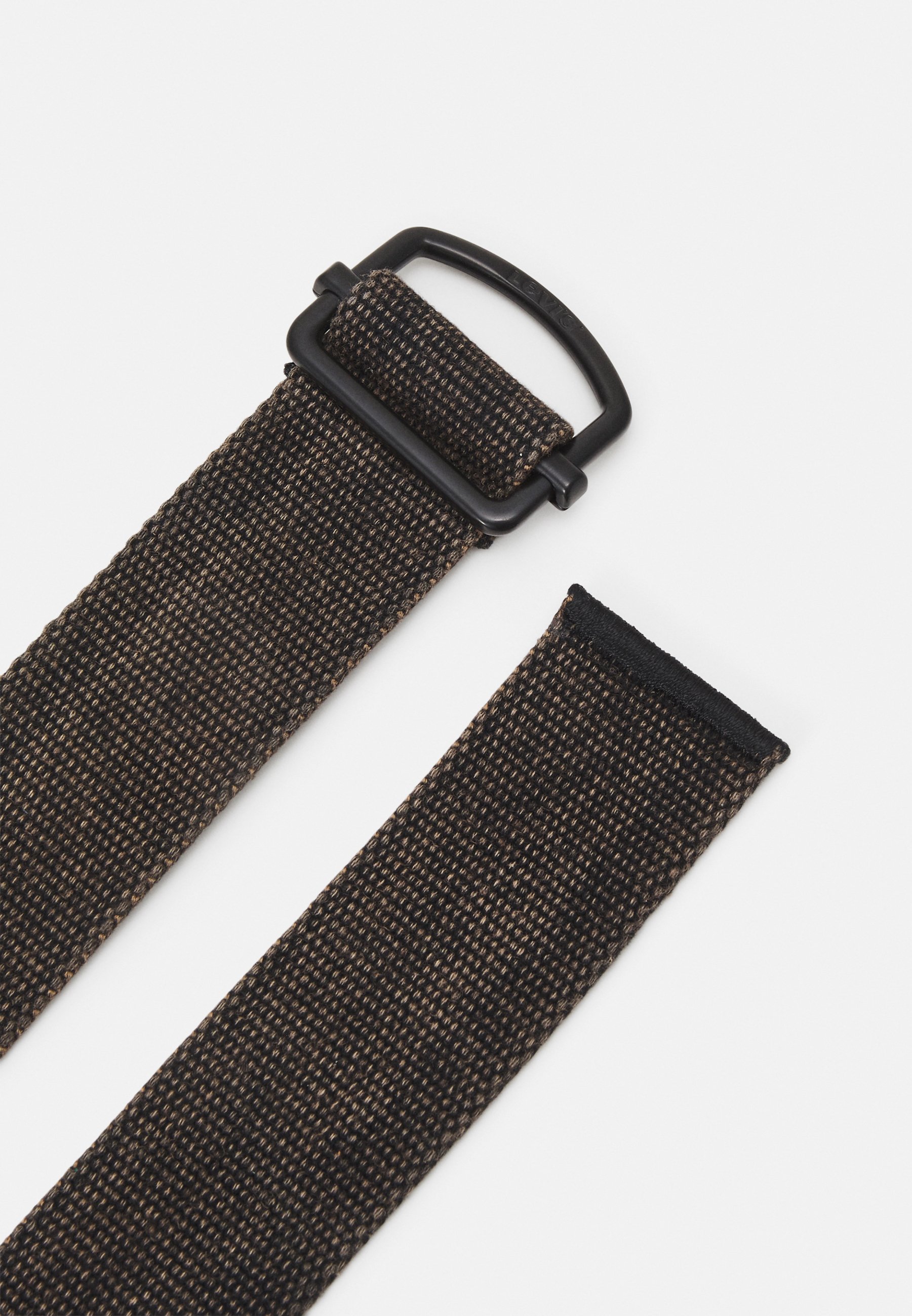 Levi's Herren & Unisex Web Belt – Washed-Effekt, Schwarz, Aus Strapazierfähiger Baumwolle