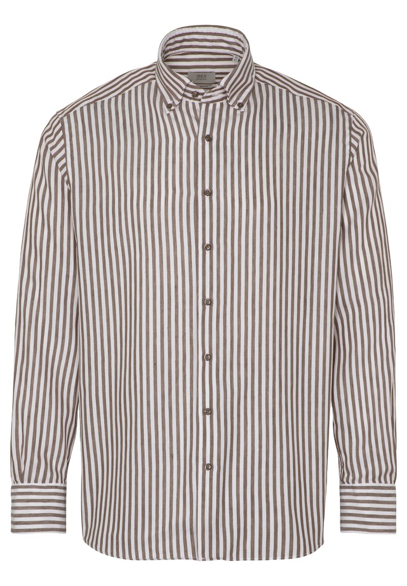 Herren Freizeithemden | Eterna LANGARM COMFORT FIT Hemd braun weiß/braun - VK69401 Herren Freizeithemden | Eterna LANGARM COMFORT FIT Hemd braun weiß/braun - VK69401