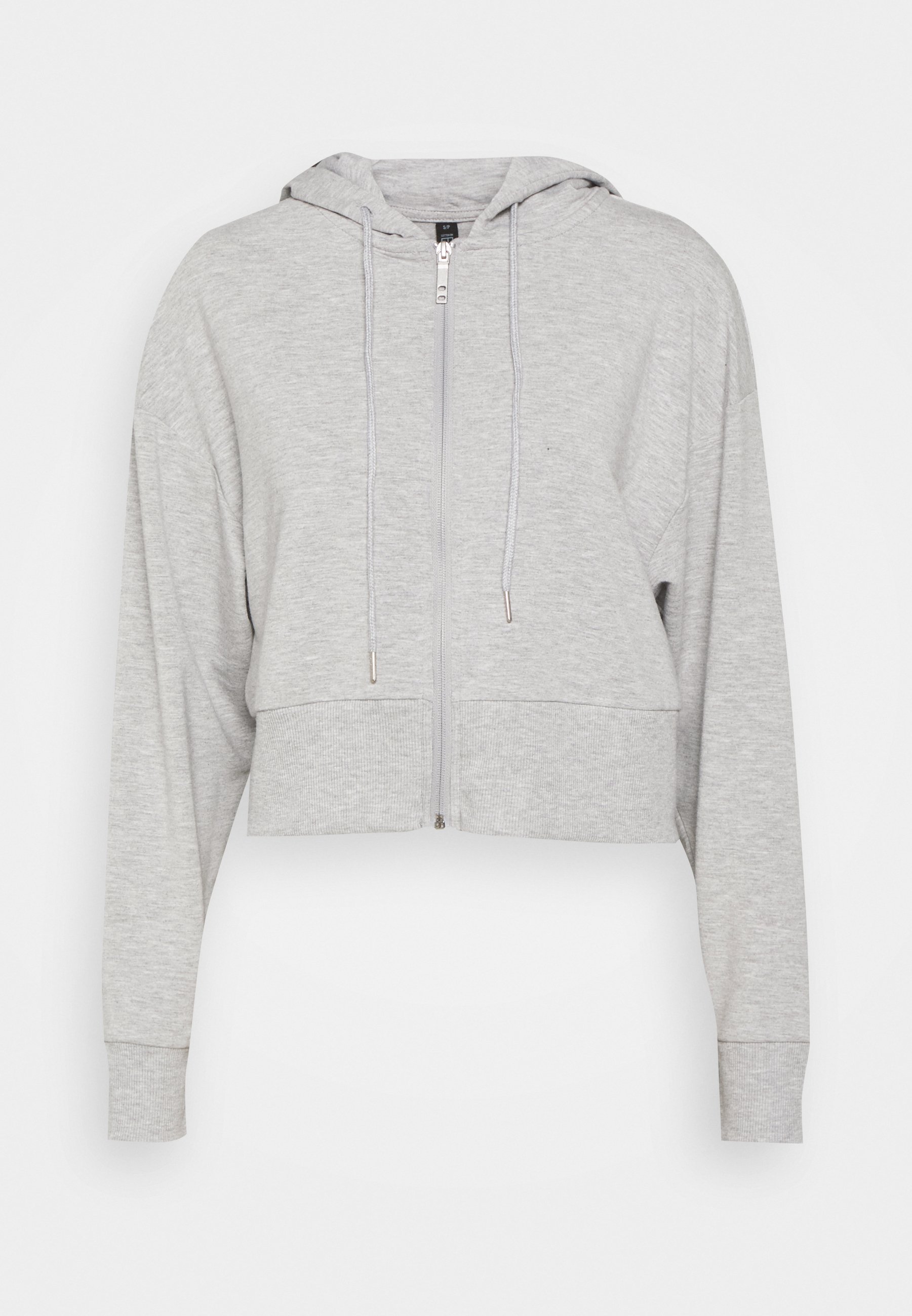 cropped black zip jacket