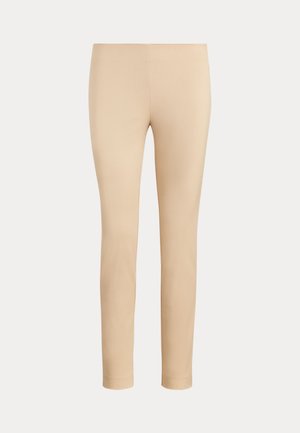 Lauren Ralph Lauren, STRETCH-COTTON BLEND TWILL SKINNY PANT - Pantalon classique - birch tan
