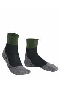 FALKE TK2 COOL SHORT TREKKING MEDIUM CUSHIONING - Calze sportive - black